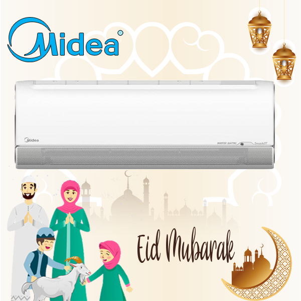 Midea air conditioner 1.5 h cool and hot inverter Breeze