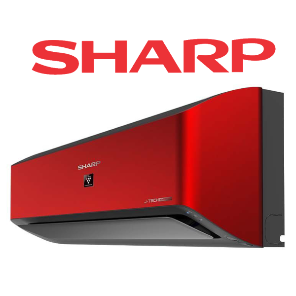 Sharp air conditioner 1.5 HP cold and hot inverter imported plasma cluster red